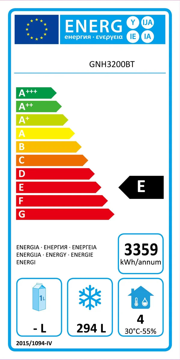 Table de congélation ECO 3/0 avec dosseret - GN 1/1