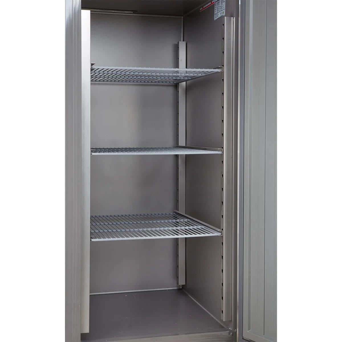 Gastronomie Kühlschrank ECO 700 GN 2/1 Monoblock , 616 Liter Kühlraumvolumen, 3 verstellbare Einlegeböden, Robuste Bauweise, Edelstahl