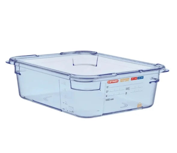Araven Bac gastronorme GN1/2 bleu 100 mm