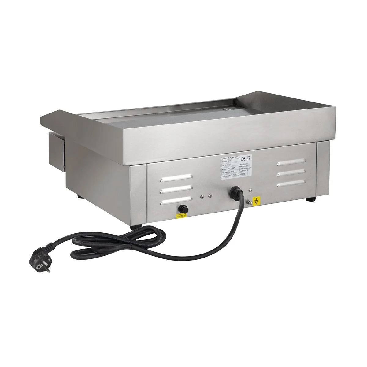 Elektro-Grillplatte BASIC 548x350 glatt - Tischgerät