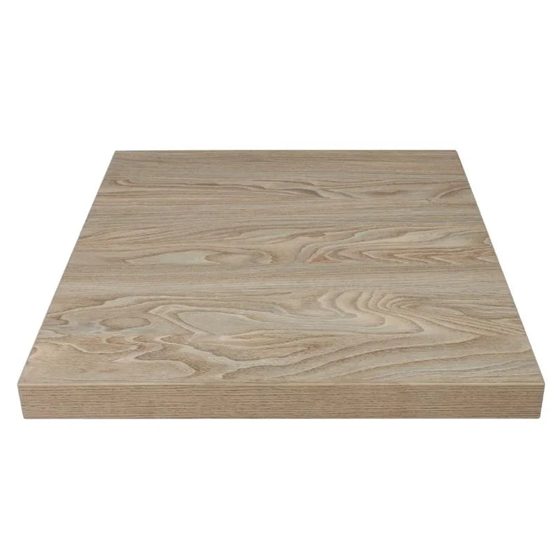 Bolero plateau de table carré aspect antique naturel 70 cm