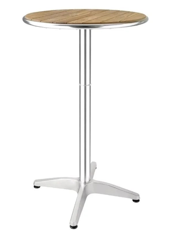 Bolero Stehtisch Ø600 mm Eschenholz, 1 Bein