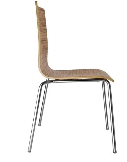 Bolero Esszimmerstühle Buchenfurnier Zebrano - 4 Stück
