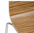 Bolero Esszimmerstühle Buchenfurnier Zebrano - 4 Stück