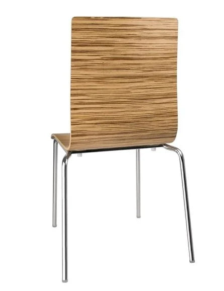 Bolero Esszimmerstühle Buchenfurnier Zebrano - 4 Stück