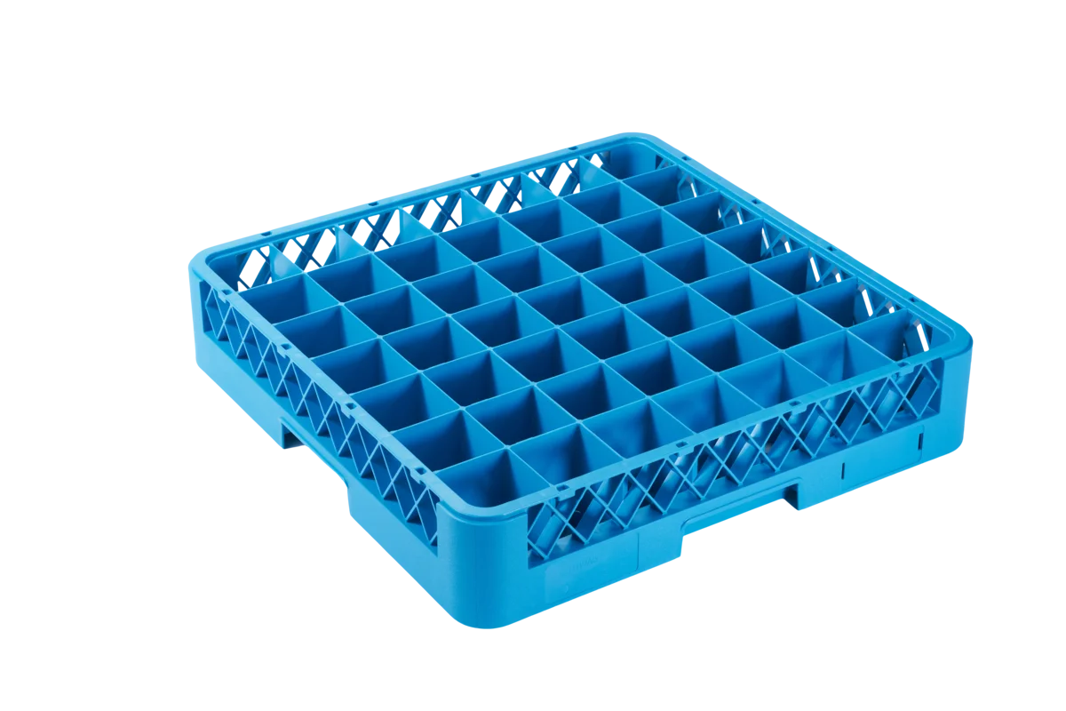 Spülkorb 500x500 mm 49 Fächer 60x60 mm, blau