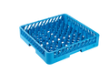 Spülkorb 500x500 mm mit hohen Fingern für Teller & Bleche, blau