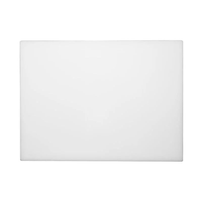 Grande planche à découper épaisse basse densité Hygiplas blanche
