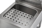 Handwasch-Ausgussbeckenkombination Basic 2, Kalt- und Warmwasserhahn
