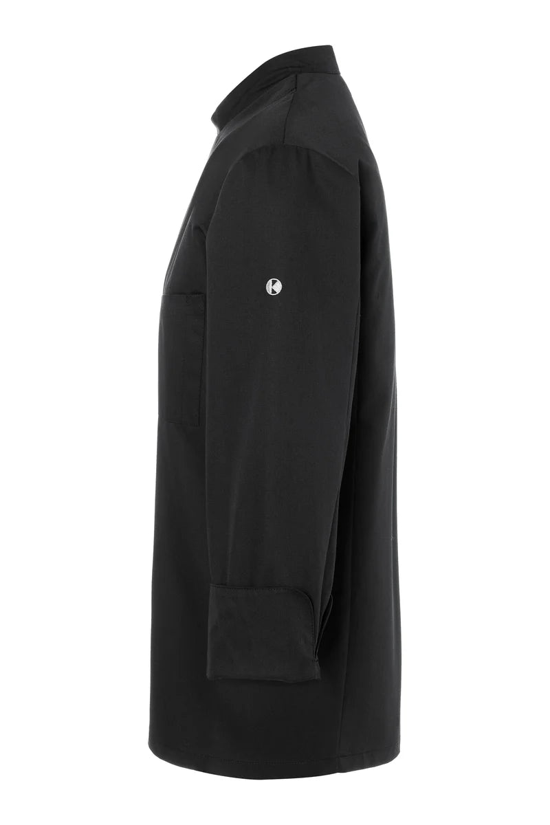 Veste de cuisine pour homme Lars, noire, taille : 58
