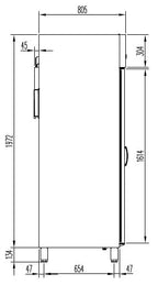 Kühlschrank Profi 700 GN 2/1 Superior - mit Glastür