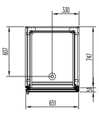 Kühlschrank Profi 700 GN 2/1 Superior - mit Glastür