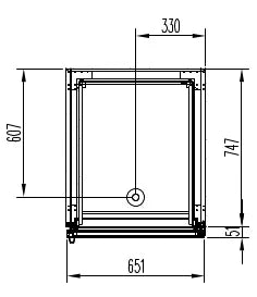Kühlschrank Profi 700 GN 2/1 Superior - mit Glastür