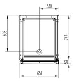 Armoire réfrigérée professionnelle Profi 700 GN 2/1 - avec 2 demi-portes