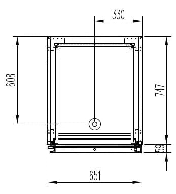 Armoire réfrigérée professionnelle Profi 700 GN 2/1 - avec 2 demi-portes
