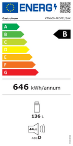 Kühltisch Profi 600 1/2 Superior mit Aufkantung