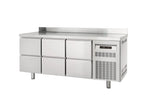 Table réfrigérée Profi 0/6 Superior avec dosseret - GN 1/1