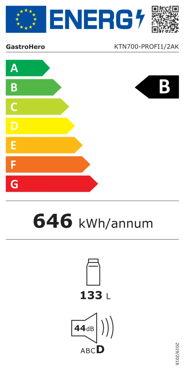 Kühltisch Profi 1/2 Superior mit Aufkantung - GN 1/1