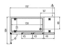 Kühltisch Profi 3/0 Superior mit Aufkantung - GN 1/1