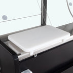 Kühltheke TITAN 997 mm schwarz, LED-Beleuchtung, gekühlter Unterbau