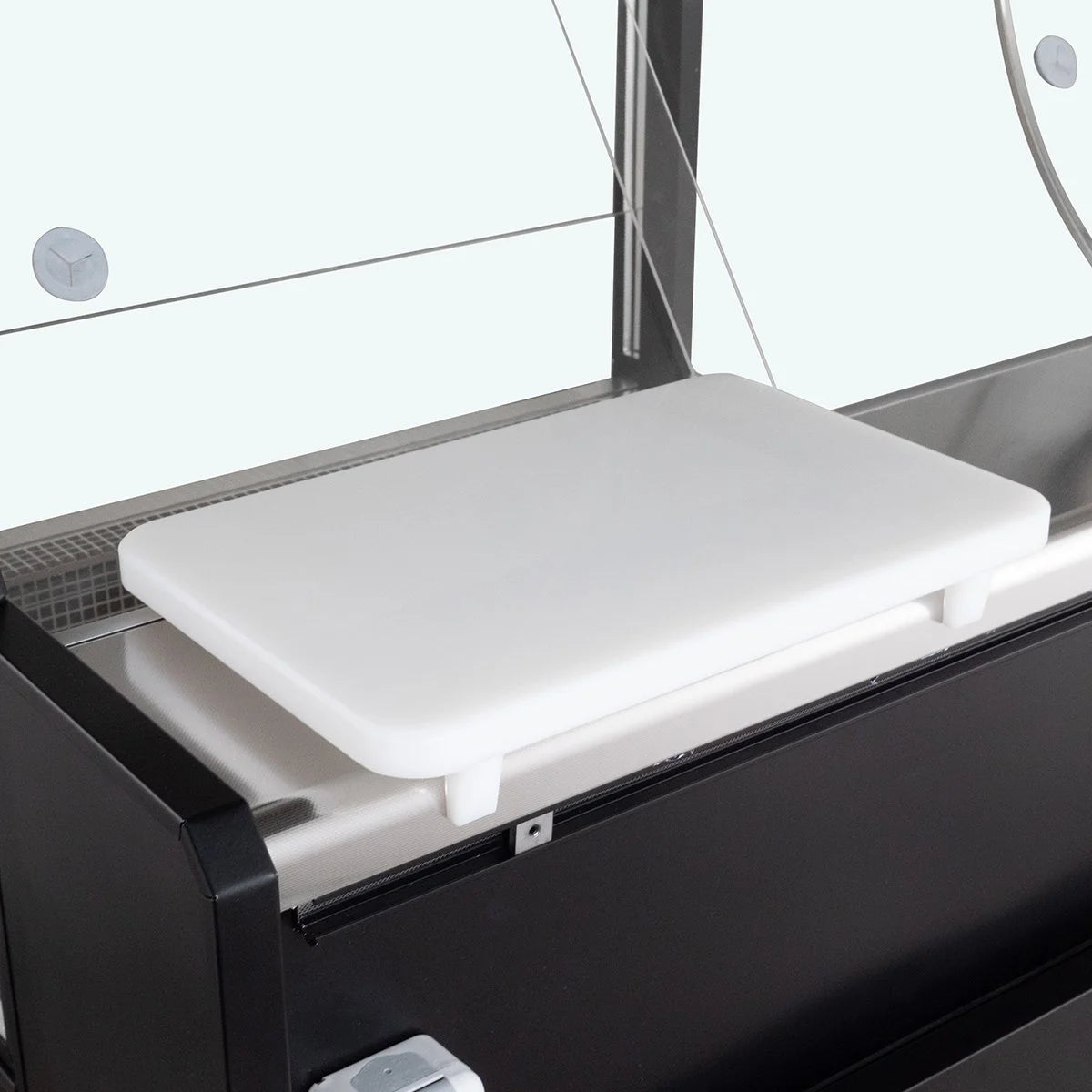 Kühltheke TITAN 997 mm schwarz, LED-Beleuchtung, gekühlter Unterbau
