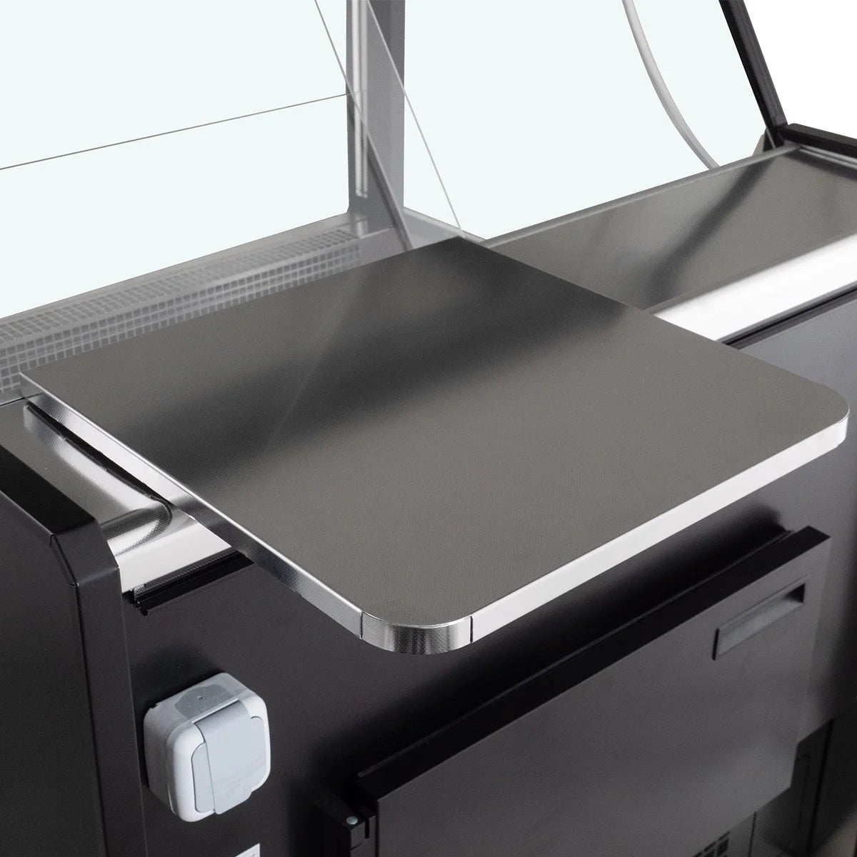 Kühltheke TITAN 997 mm schwarz, LED-Beleuchtung, gekühlter Unterbau