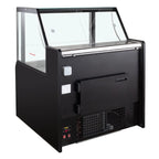 Kühltheke TITAN 997 mm schwarz, LED-Beleuchtung, gekühlter Unterbau