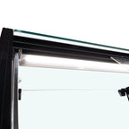 Kühltheke TITAN 997 mm schwarz, LED-Beleuchtung, gekühlter Unterbau