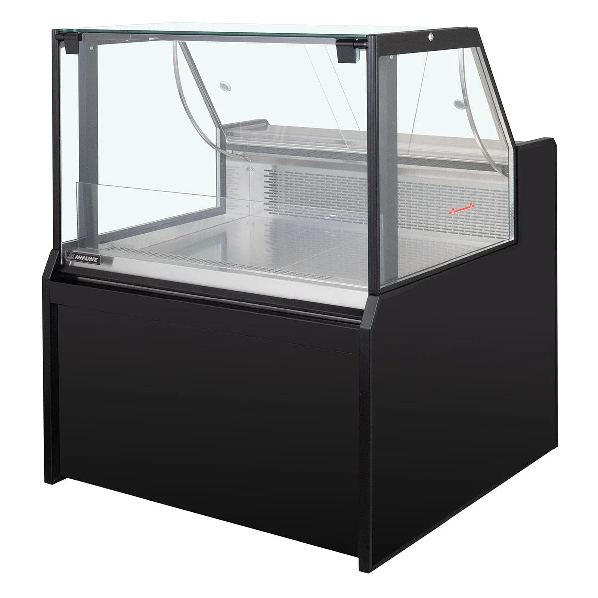 Kühltheke TITAN 997 mm schwarz, LED-Beleuchtung, gekühlter Unterbau
