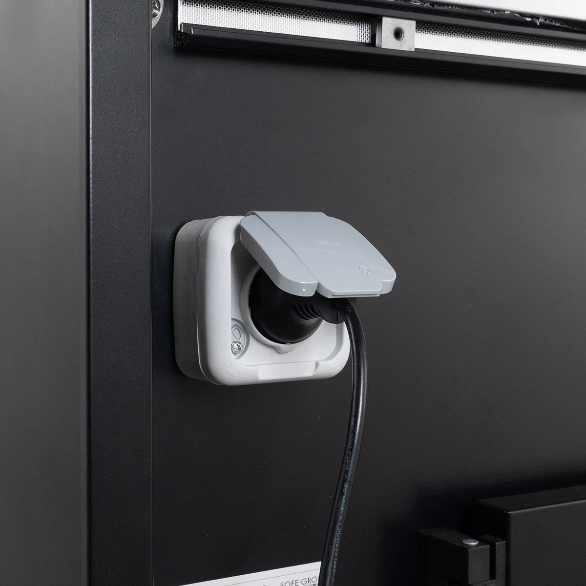 Kühltheke TITAN 997 mm schwarz, LED-Beleuchtung, gekühlter Unterbau