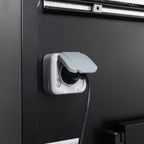 Kühltheke TITAN 1935 mm schwarz, LED-Beleuchtung, gekühlter Unterbau