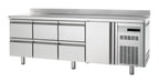 Table réfrigérée boulangerie Premium 1/6 avec dosseret