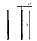 Comptoir réfrigéré PROFI 150 - vitre frontale arrondie, 1525 mm, avec éclairage LED