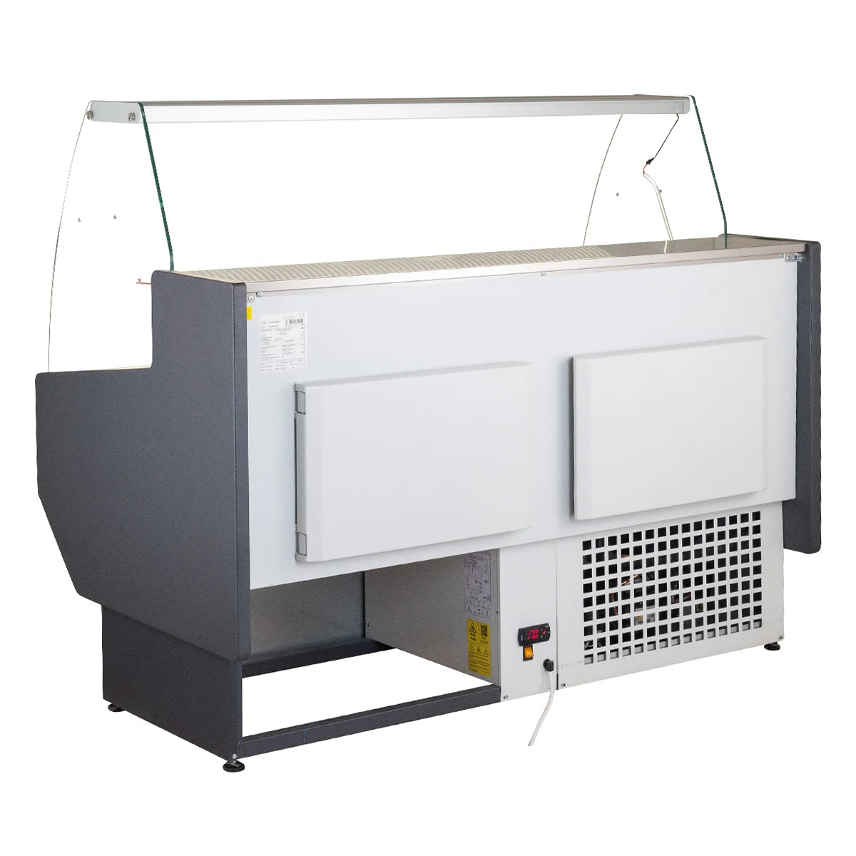 Comptoir réfrigéré PROFI 150 - vitre frontale arrondie, 1525 mm, avec éclairage LED