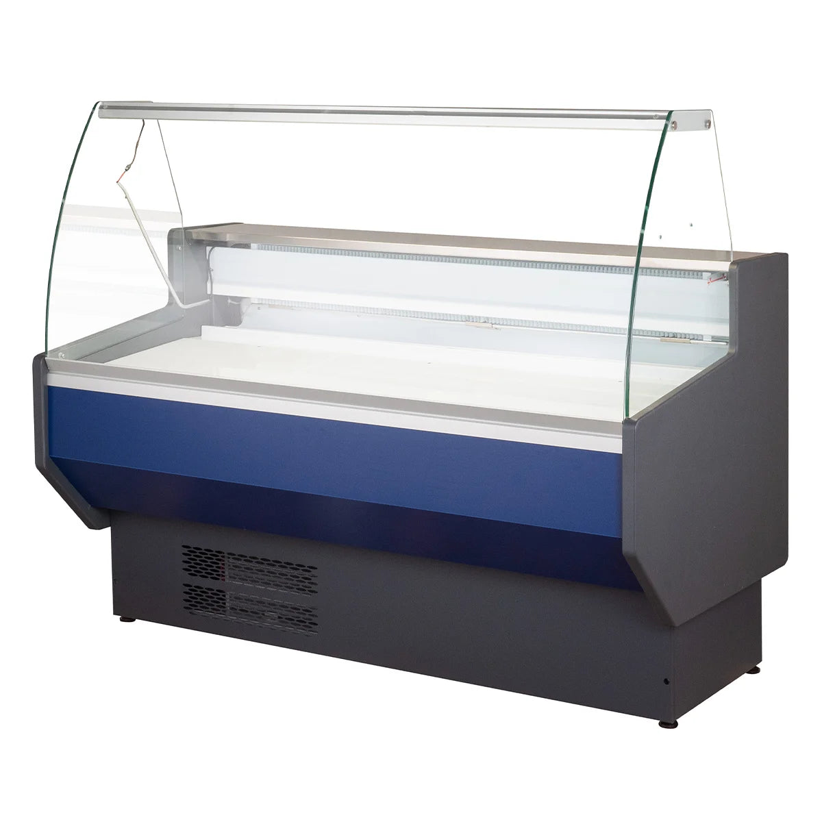 Comptoir réfrigéré PROFI 150 - vitre frontale arrondie, 1525 mm, avec éclairage LED
