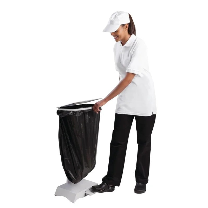 Support de sac poubelle Jantex blanc