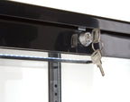 Vitrine réfrigérée ECO 58 litres, éclairage LED, 2 grilles, noire