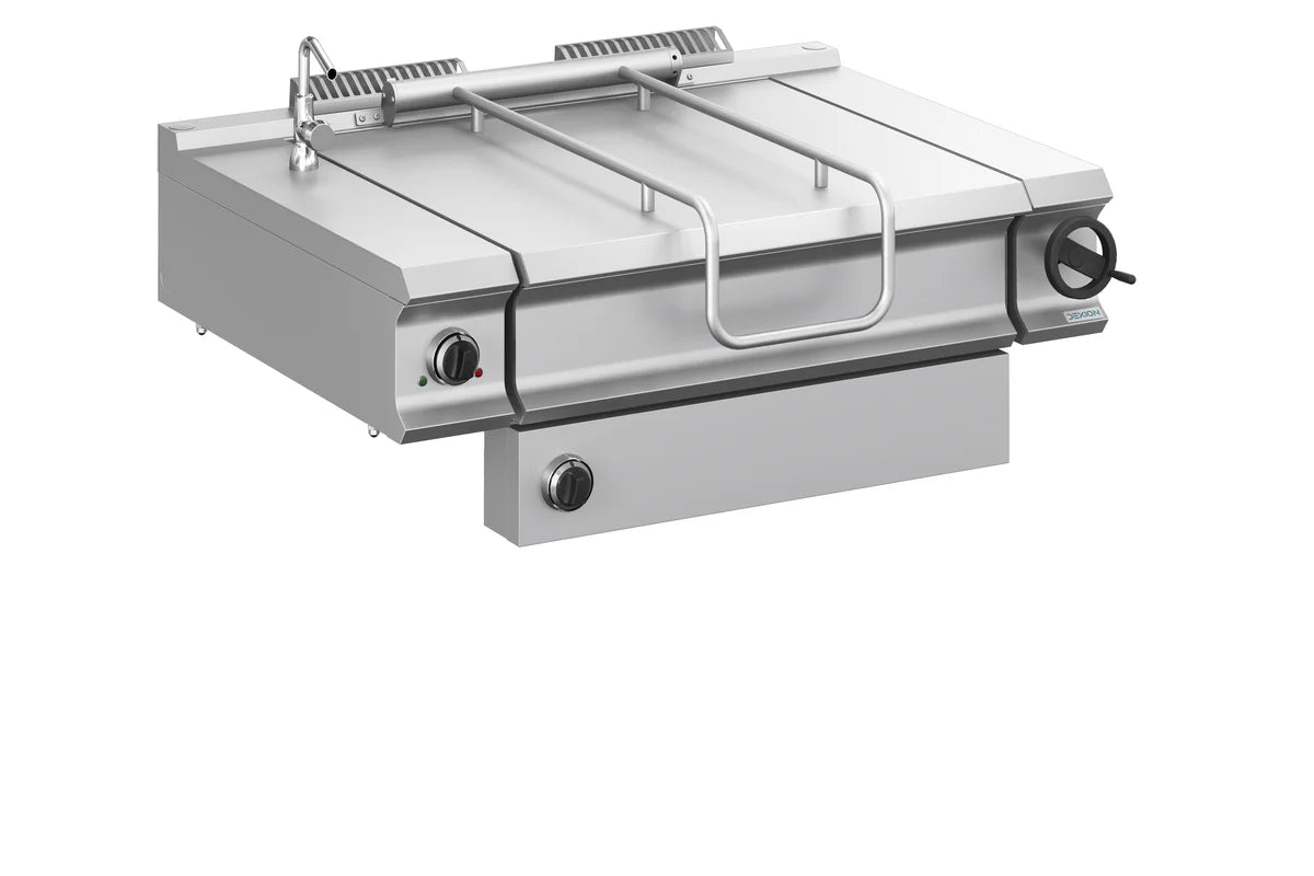 Elektro Kippbratpfanne Dexion Lux  980 - 120/90 - 80 Liter - handbetriebene Neigung - Tischgerät