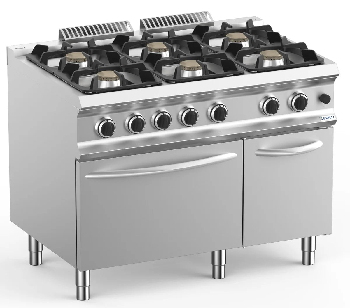 Cuisinière à gaz Dexion Lux 700 - 110/73 avec four à gaz - 6 feux - 39 kW