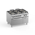 Gasherd Dexion Lux 980 - 120/90 mit Elektrobackofen - 4 Kochstellen - 54 kW