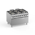 Cuisinière à gaz Dexion Lux 980 - 120/90 avec grand four à gaz avec fonction gril - 6 feux - 64 kW
