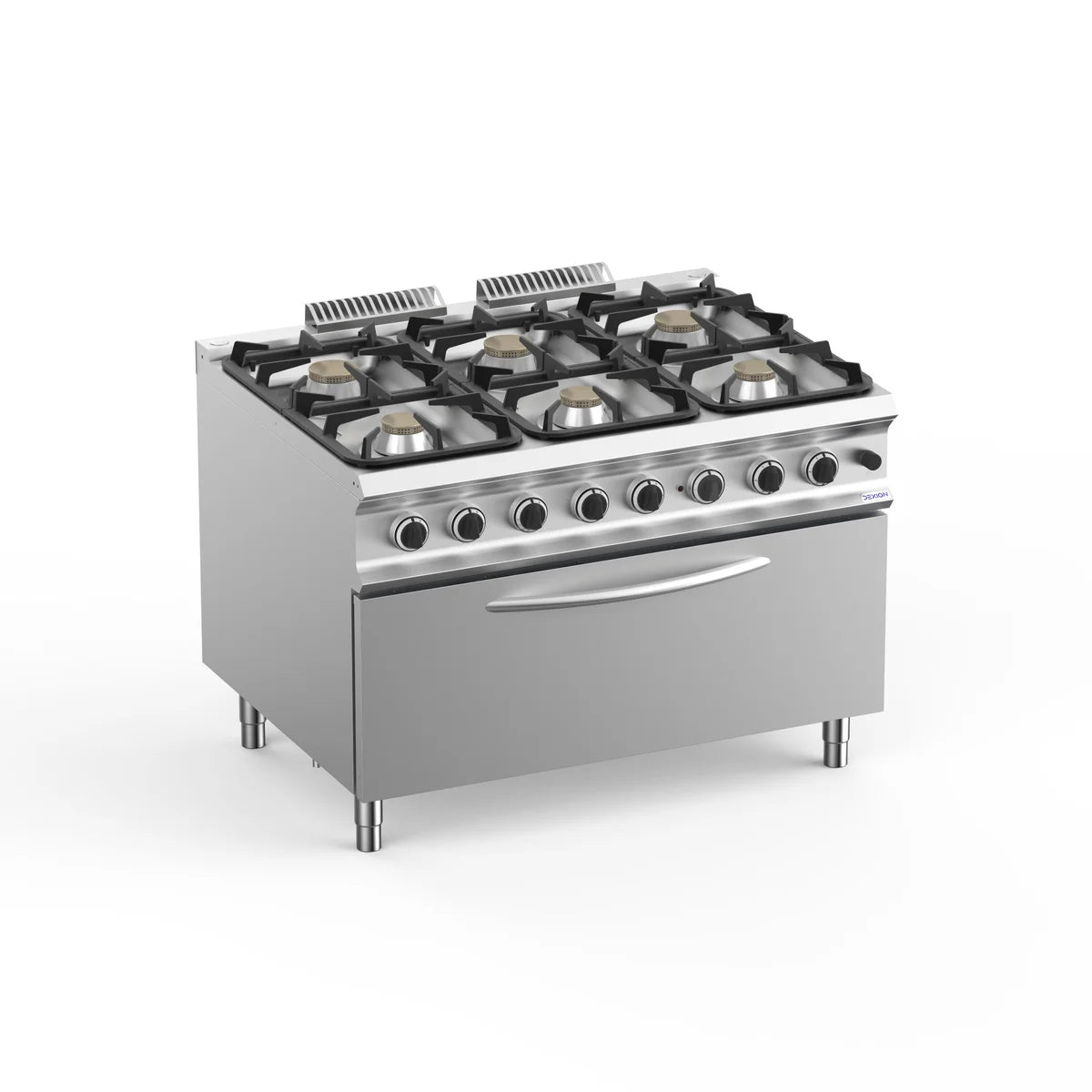 Cuisinière à gaz Dexion Lux 980 - 120/90 avec grand four à gaz avec fonction gril - 6 feux - 64 kW