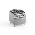 Gasherd Dexion Lux 980 - 80/90 mit Elekrobackofen - 4 Kochstellen - 36 kW
