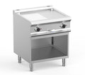 Elektrogrillplatte Dexion Lux 700 - 70/73 - ½ glatt, ½ gerillt - 10 kW
