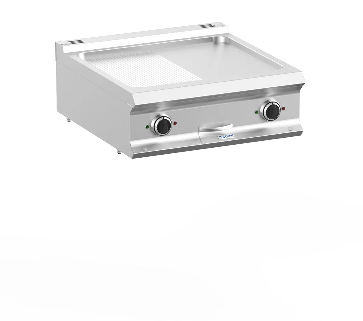 Elektrogrillplatte Dexion Lux 700 - 70/73 - ½ glatt, ½ gerillt - Tischgerät - 10 kW