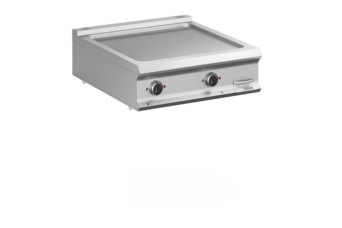 Elektro-Grillplatte Dexion Lux 980 - 80/90 - gerillt Tischgerät - 14 kW