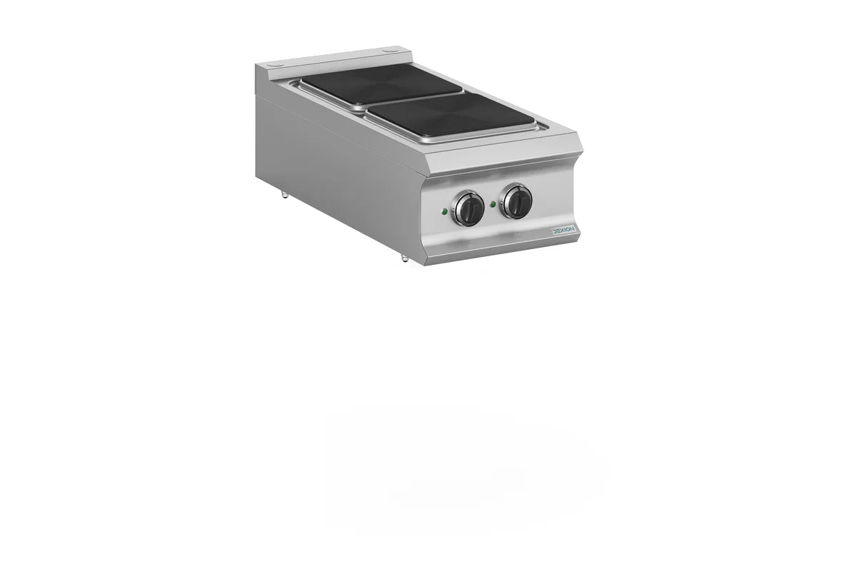 Cuisinière électrique Dexion Lux 980 - 40/90 - appareil de table - 2 plaques carrées - 6 kW