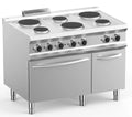 Elektroherd Dexion Lux 700 - 110/73  mit Elektrobackofen - 6 runde Kochfelder - 15,4 kW