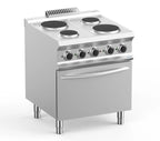 Elektroherd Dexion Lux 700 - 70/73 mit Elektrobackofen - 4 runde Kochflächen - 13,5 kW