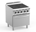 Ceranherd Dexion Lux- 700 - 70/73 mit Elektrobackofen - 4 runde Kochflächen - 13,9 kW